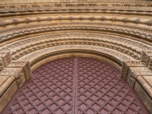 Door. Old Cathedral in Lleida. Catalunya. Spain Door. Old Cathedral in Lleida. Catalunya. Spain